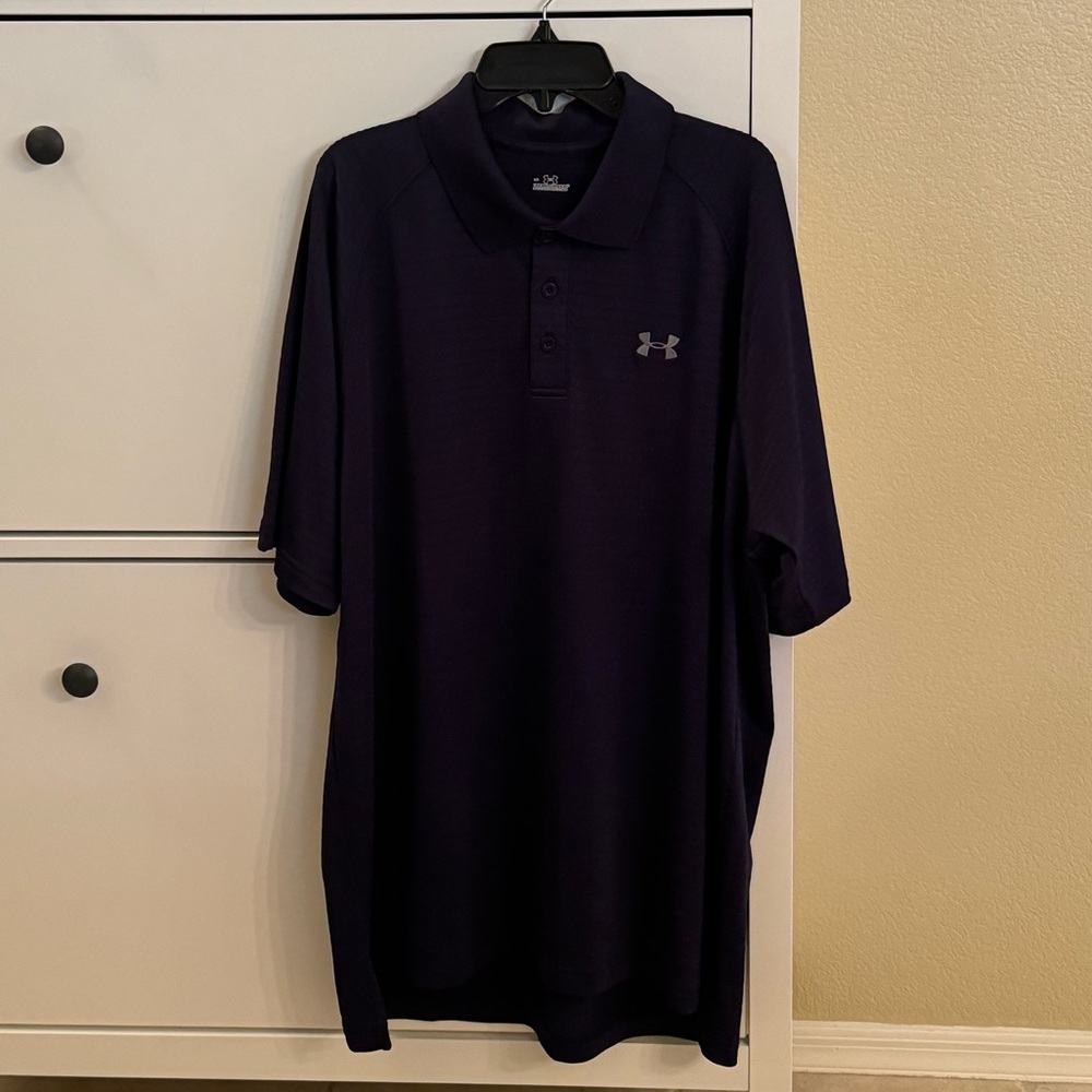 Under Armour Polo- Sz L  Dark Navy Blue
